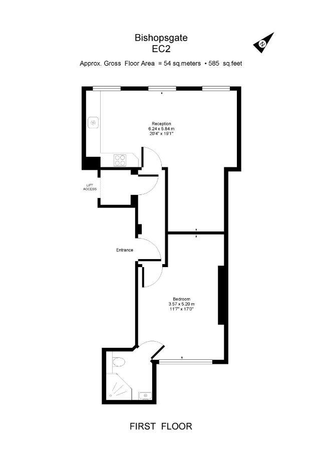 Apartment 1, 48 Bishopsgate By City Living لندن المظهر الخارجي الصورة
